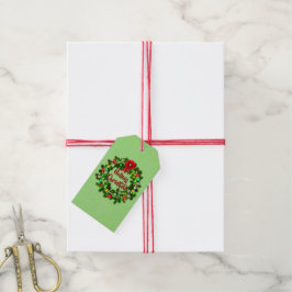 Nollaig Chridheil Skotsk jul Presentetikett
