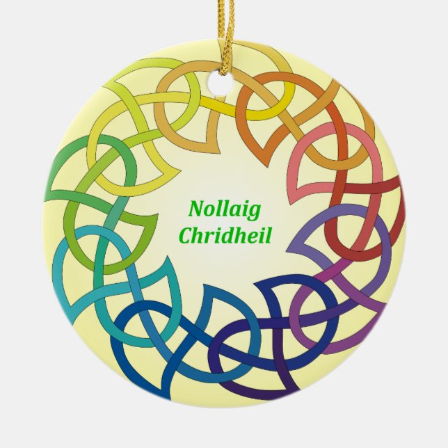 Nollaig Chridheil - skotsk julprydnad Julgransprydnad Keramik (Framsidan)