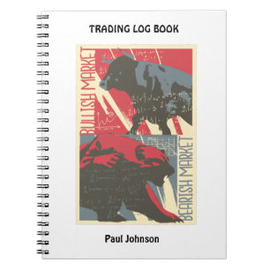 Nollaktig Lagrar-börshandlingslogg Bok Anteckningsbok