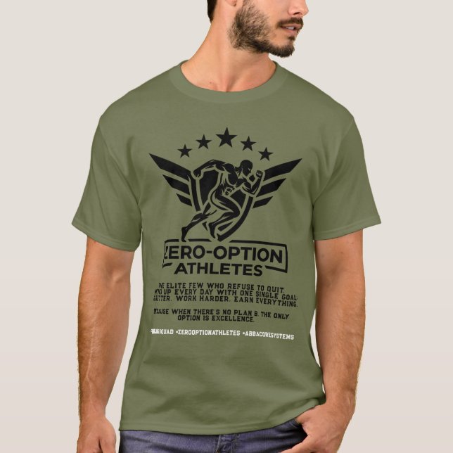Nollalternativs Idrottare T Shirt (Framsida)
