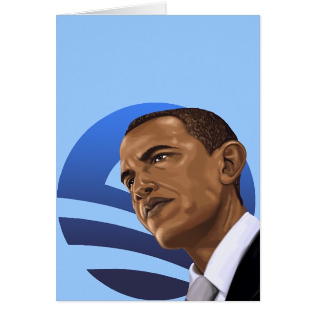 Nollan är för Obama Barack Obama 2012 Hälsningskort (Framsidan)