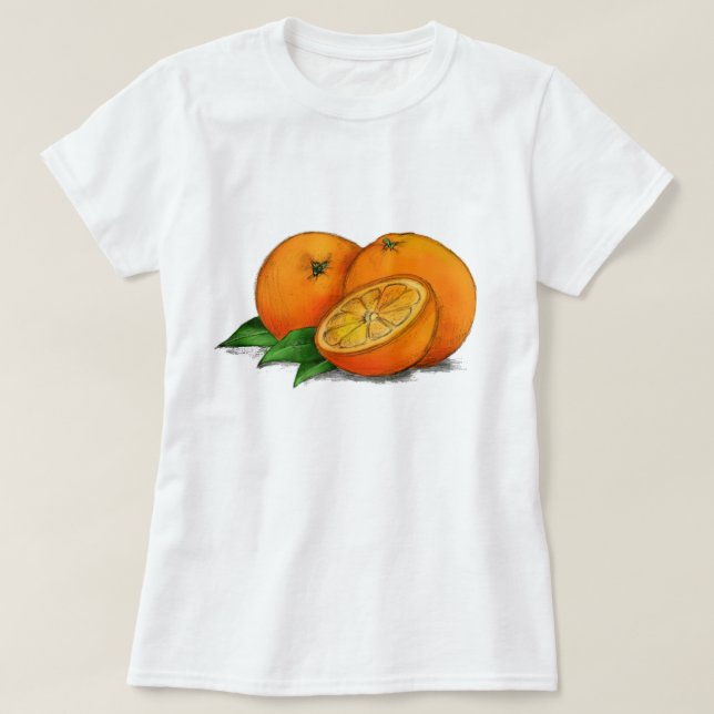 Nollan är för orangar t-shirt (Design framsida)