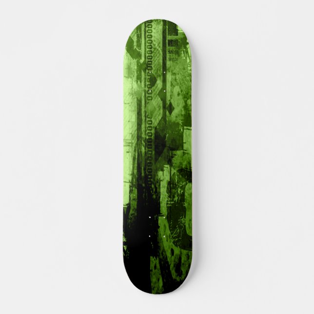 NollDäck-Grönt Skateboard Bräda 20,5 Cm (Framsida)