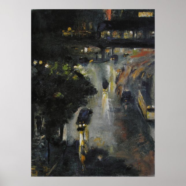 Nollendorfplatz bei Nacht Poster (Framsidan)