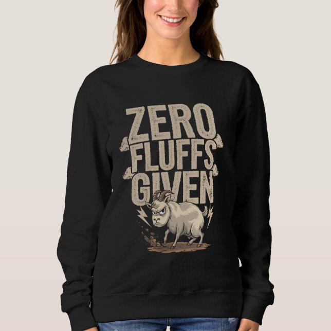 Nollfluffs som ges Arg Goat Humor T Shirt (Framsida)