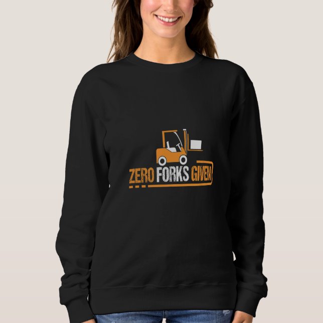Nollformar från Forklift Operator Lastbil T Shirt (Framsida)