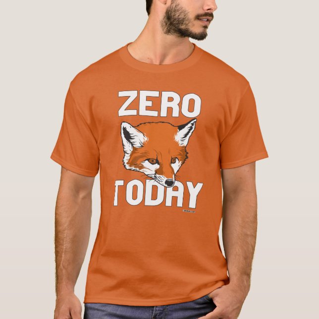Nollräv i dag tee shirt (Framsida)