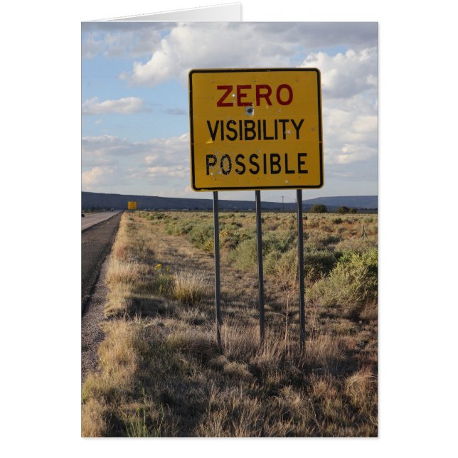 Nollsynlighet Hälsningskort (Framsidan)