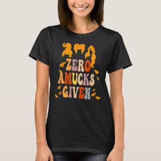 Nolltal vid amyck med Fladdermus Halloween Witch 1 T Shirt