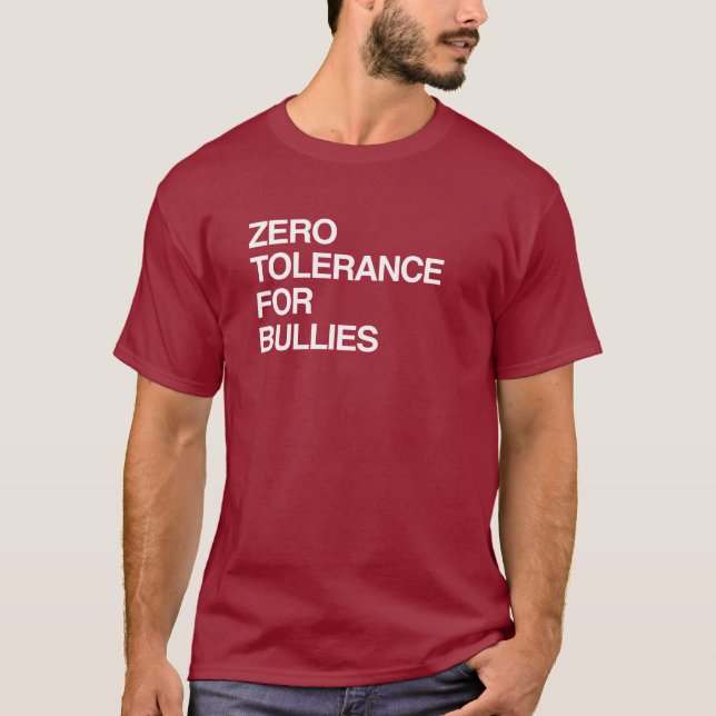 NOLLTOLERANS FÖR BULLIER TEE SHIRT (Framsida)