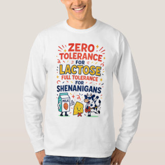 Nolltolerans för Lactose Funny T Shirt