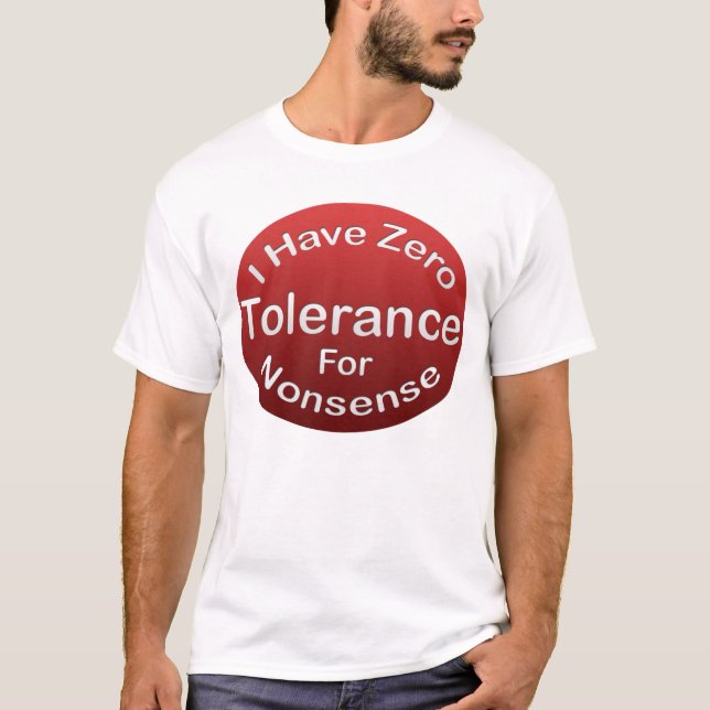 NolltoleransT-tröja Tee Shirt (Framsida)