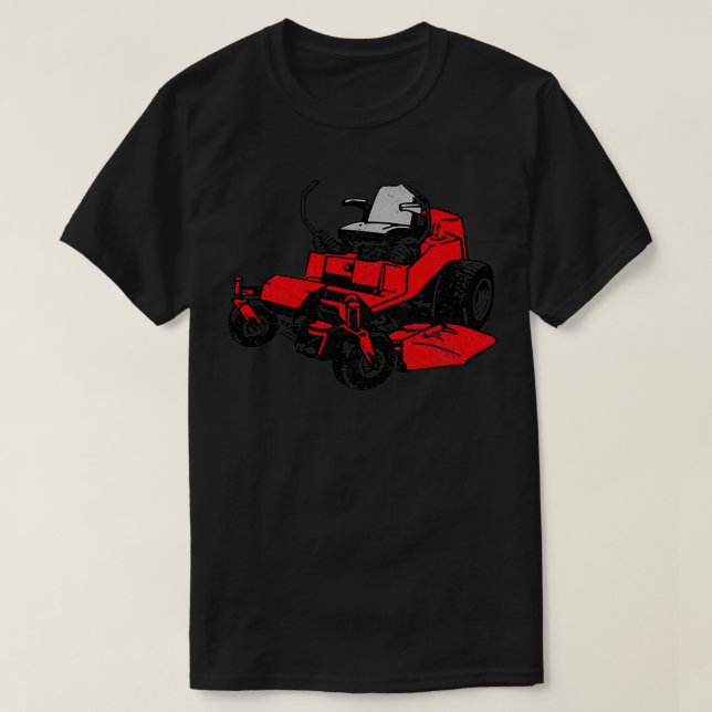 Nollväng Gräsmatta Mower T Shirt (Design framsida)