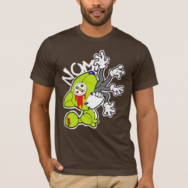 NOM! Beväpnad kattunge T-shirt (Framsida)