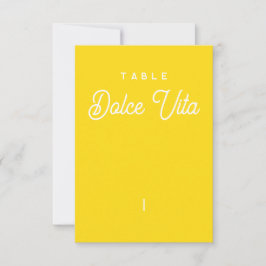 Nom de table - Colorus - Jaune Citron Tack Kort