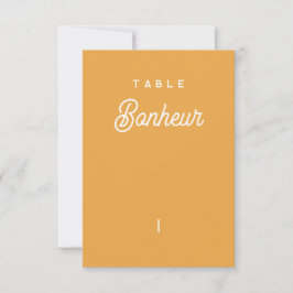 Nom de table Colorus - Orange Tack Kort