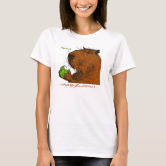 "Nom.", Färgrika Capybarakvinna utslagsplats Tee Shirt