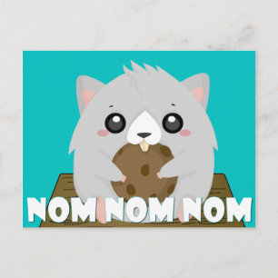 Nom Hamster Postcard Vykort