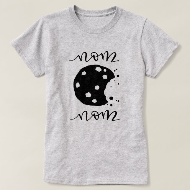 Nom Nom! Biten kakaTshirt T Shirt (Design framsida)