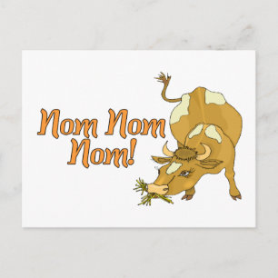Nom Nom Cow Vykort