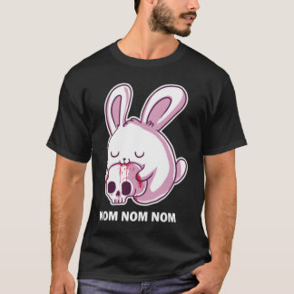 Nom Nom Killer Rabbit Design för ett stygt T Shirt