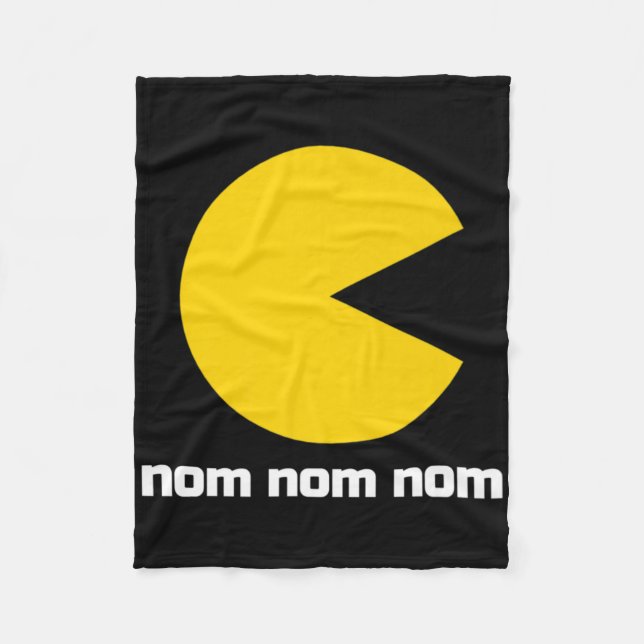 Nom Nom Nom för Clic Video Game Fleecefilt (Framsidan)