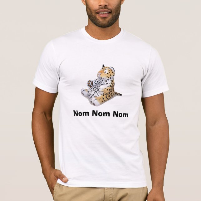 Nom Nom Nom Leopard Tee Shirt (Framsida)