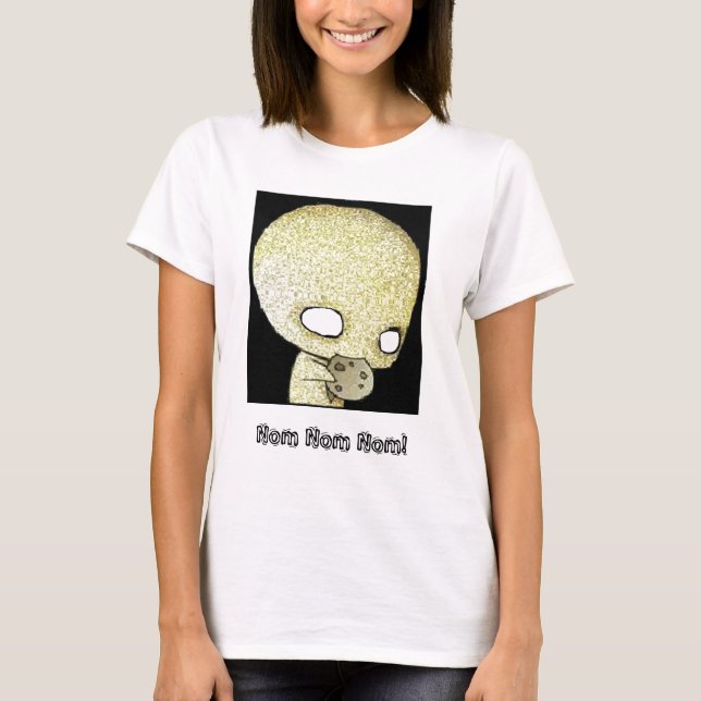 Nom Nom Nom! T Shirt (Framsida)