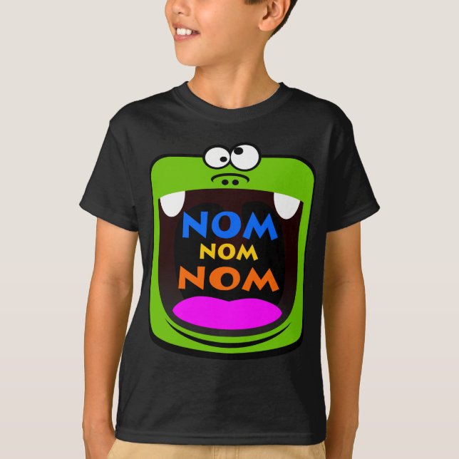 Nom nomnom! t-shirt (Framsida)