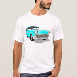 Nomad 1957 i ljust - blått t shirt