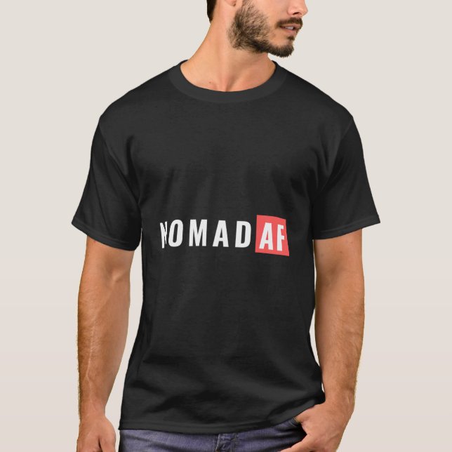 Nomad Af Roligt Rv Campervan Travel Comfy Graphic  T Shirt (Framsida)