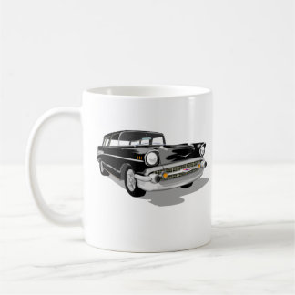 Nomad för svart '57 kaffemugg