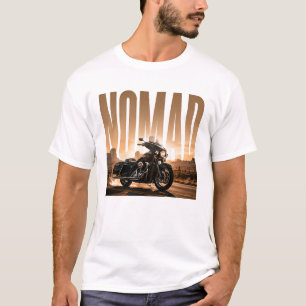Nomad Lyxig Turmotorcykel Grafik T Shirt