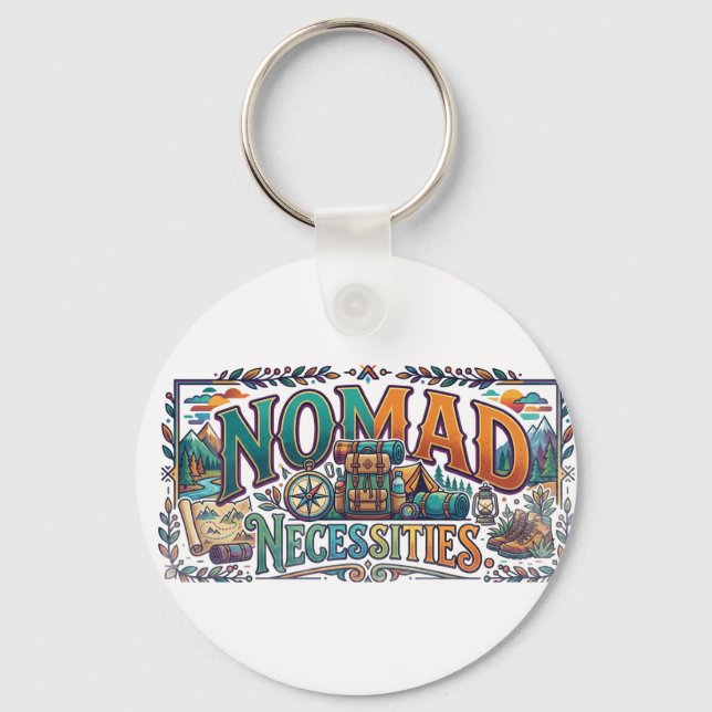 Nomad Necessities T-Shirt Nyckelring (Framsida)
