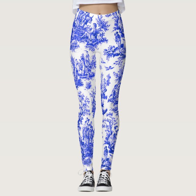 NOMADESAUSTRALIENS Fransk Royal blå Jouydesign Leggings (Framsida)