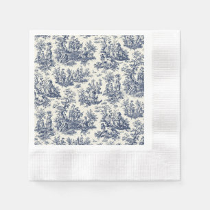 NOMADESAUSTRALIENS Navy toile de Jouy Pappersservett