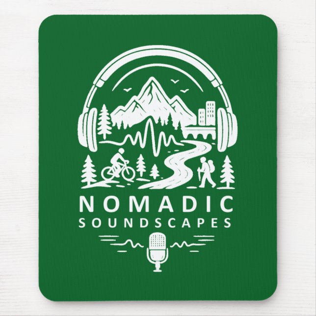 Nomadic Soundscapes - Elegant Mouse Pad Musmatta (Framsidan)