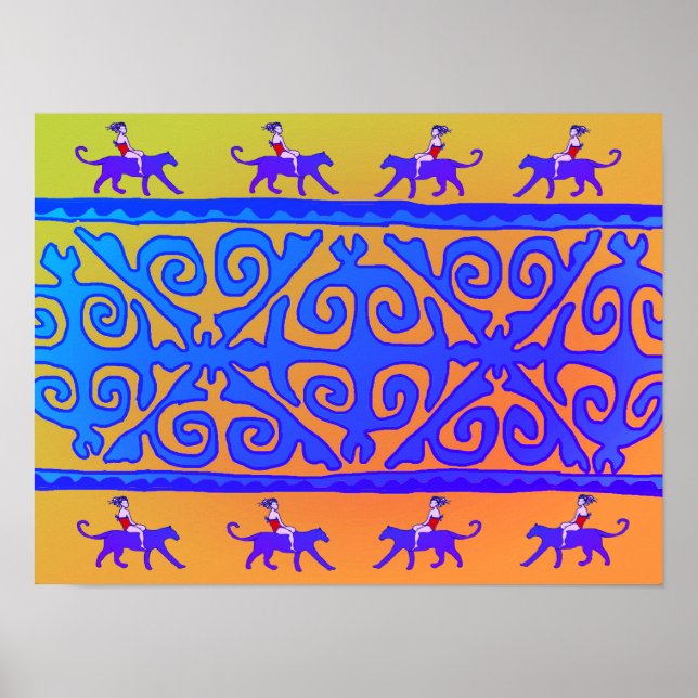 Nomadiska flicka poster (Framsidan)