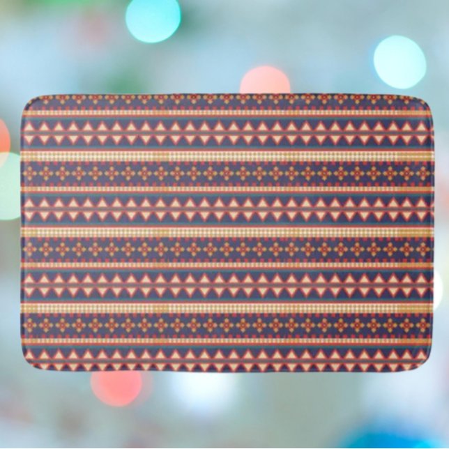 Nomadiska trådar | Aztec Mönster Bath Mat Badrumsmatta (Skapare uppladdad)