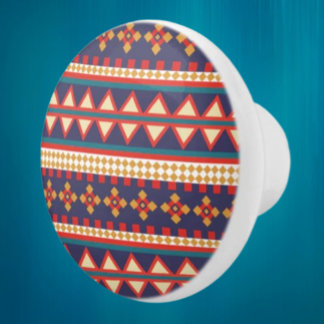 Nomadiska trådar | Aztec Mönster keramisk knopp