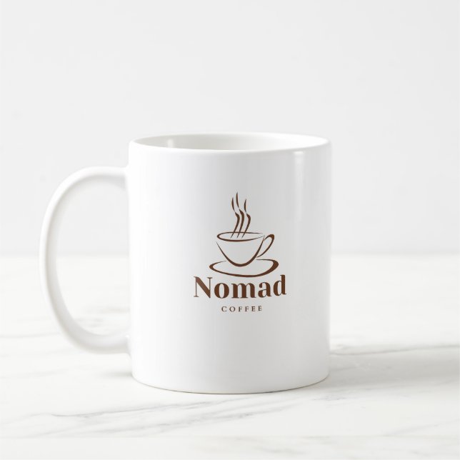 Nomadkaffekopp minimalistisk modern keramikkopp kaffemugg (Vänster)