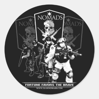 Nomads Moto Stickers Runt Klistermärke