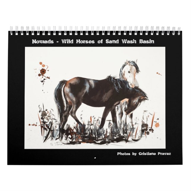 Nomads - Tvätta Basin Vild Horses Kalender (Omslag)