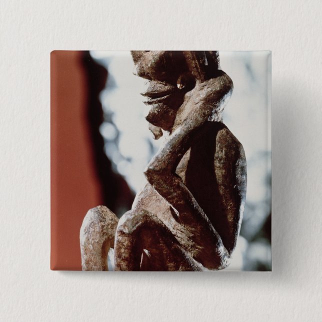 Nomali figur av den Mende stammen Knapp (Framsida)