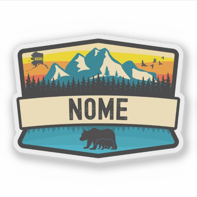 Nome, Alaska Klistermärken (Framsida)
