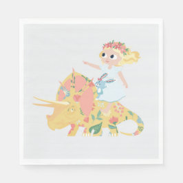 Nomi & Modig Ride Triceratops - Cocktail Napkins Pappersservett