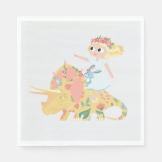 Nomi & Modig Ride Triceratops - Cocktail Napkins Pappersservett