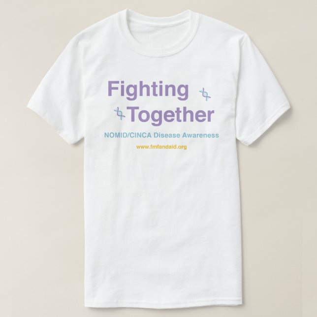 NOMID/CINCA Fighing Together T Shirt (Design framsida)