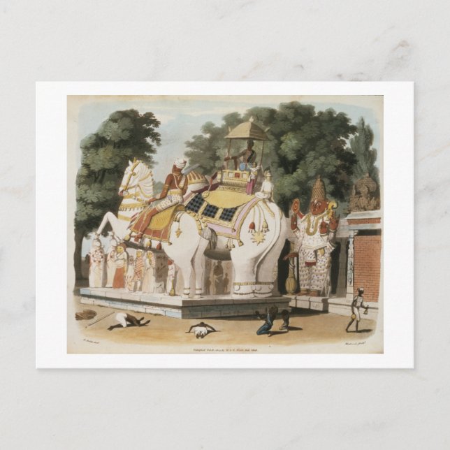 Nominerade betalar hem till sin härskare, präglade vykort (Framsida)