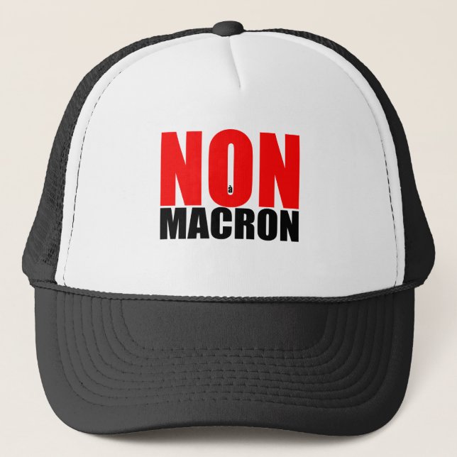 NON à MACRON Keps (Framsida)